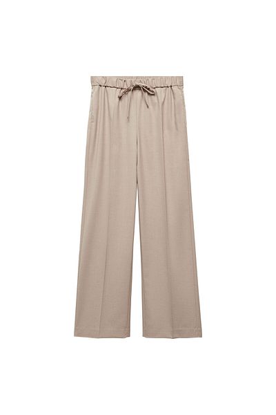 MANGO Woman Béžové dámské kalhoty - Model57926717