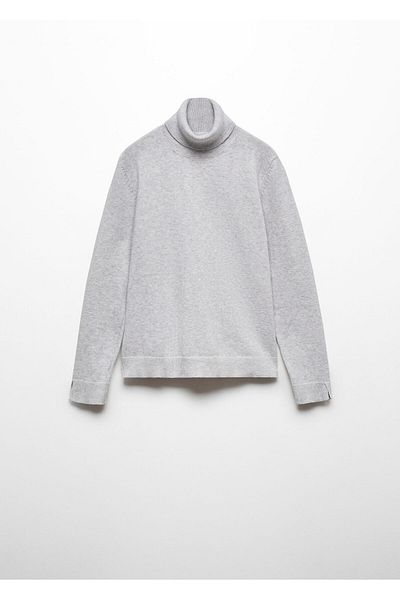 MANGO Light Gray Girl's Sweater - Model67281505
