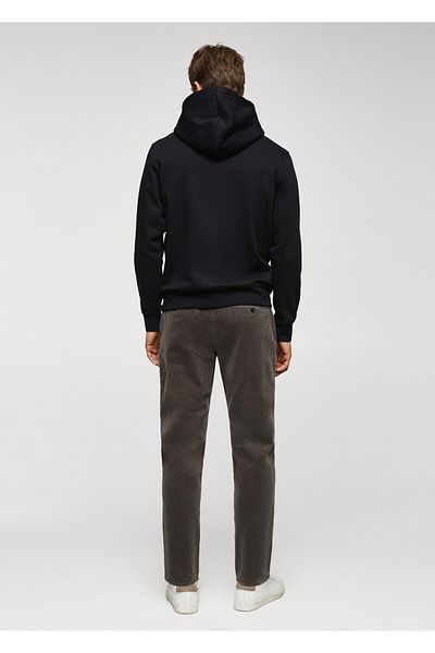MANGO Woman Ανδρικό μαύρο φούτερ -67130650