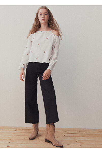 MANGO Woman Siyah Kız Çocuk Jeans 67160653