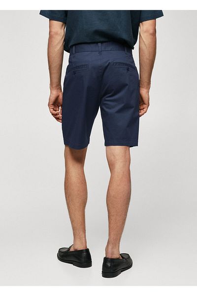 MANGO Ανδρικό σορτς Navy Blue & Bermuda -57140568