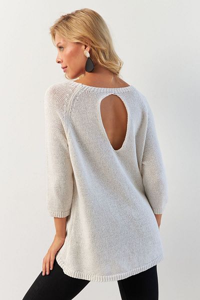 Cool & Sexy Bílá dámská halenka z pleteniny - YV267