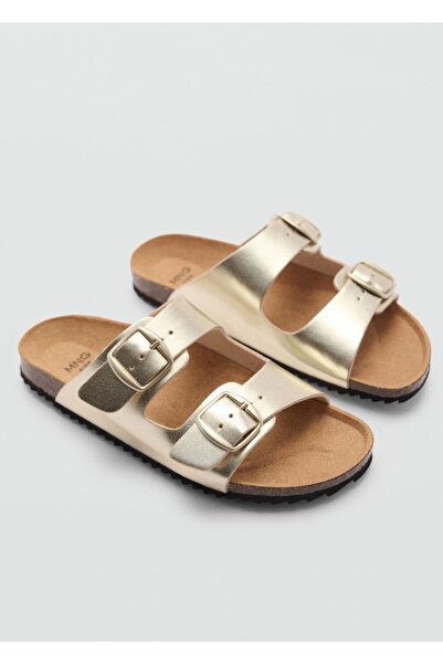 MANGO Kids Metalik tokalı sandalet