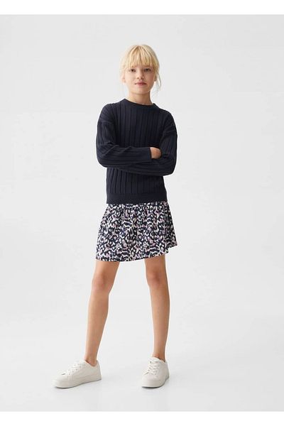 MANGO Kids Gestreifter Strickpullover