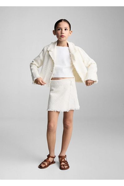 MANGO Kids Ecru Skirt for Kids