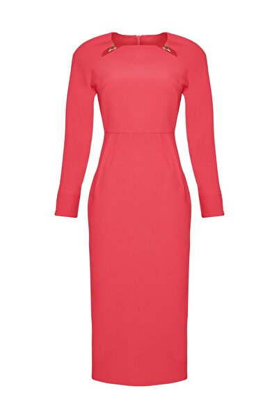 KAMEYA CUT OUT DAR FORM ELBİSE 24W40308