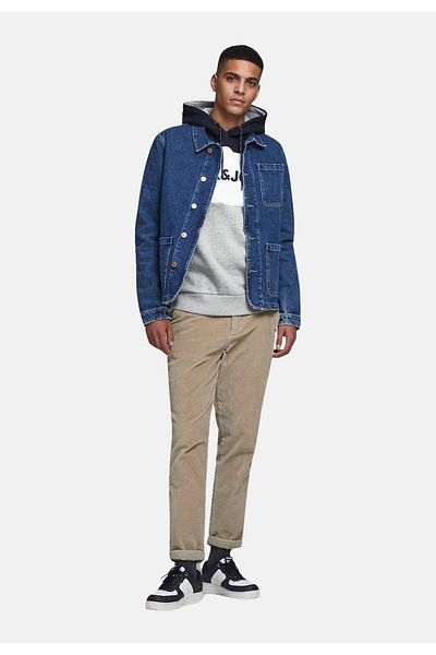 Jack & Jones Pullover Hoodie Sweater Pullover JJELOGO BLOCKING SWEAT HOOD Kapuzenpullover