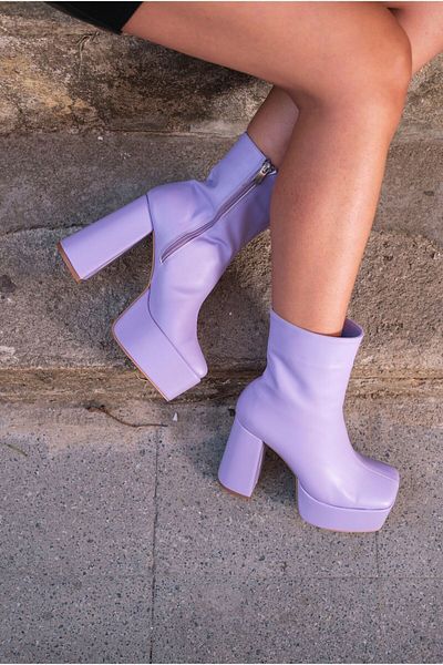 Ayakkabı Ateşi Γυναικεία παπούτσια Platform Design Lilac - Getz