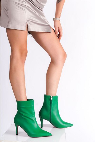 Ayakkabı Ateşi Green Skin Γυναικεία παπούτσια με λεπτό τακούνι Stiletto Deco