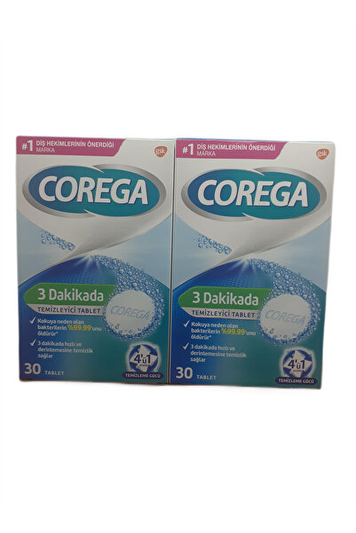 Corega Diş Protez Temizleyici 30 Tablet X 2 Adet
