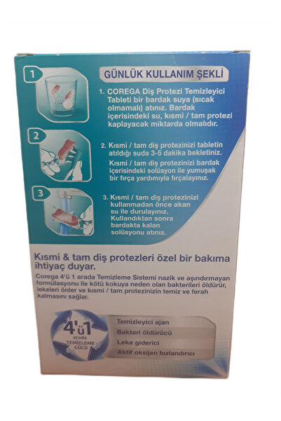 Corega Dental Denture Cleaner 30 Tablets