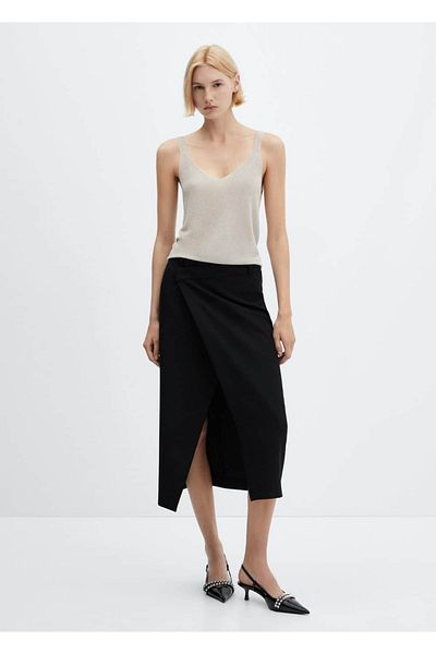 MANGO Woman Pletená halenka Lureks – pohodlný střih a stylový design