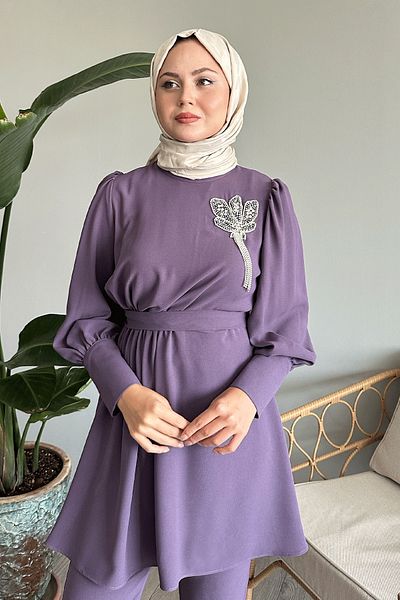 InStyle Purple Double Set - Half Gathered
