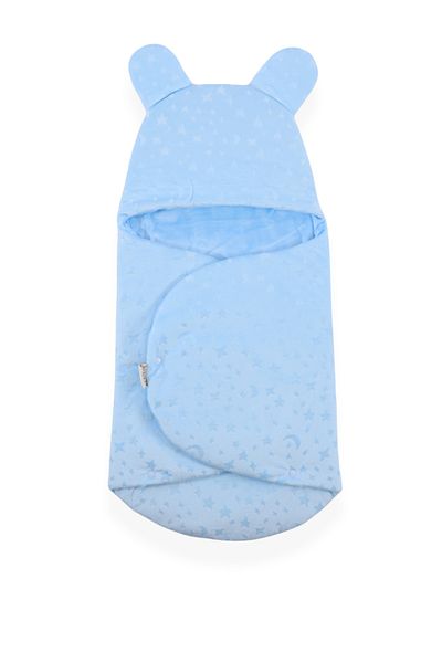 Bebitof Crescent Star Patterned Baby Swaddle and Blanket