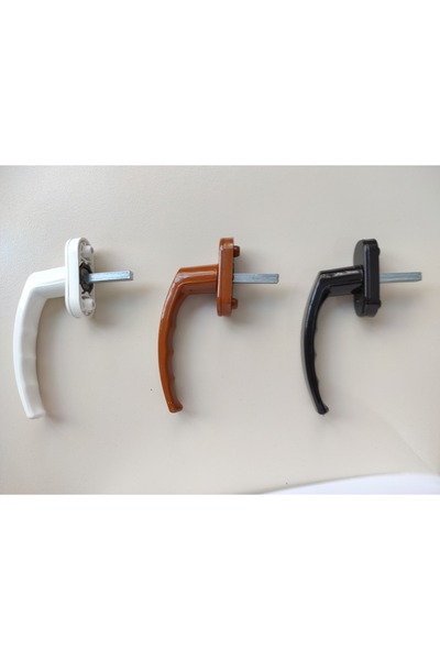 Bijutek Pvc Pimapen Pencere Kolu Balkon Sürme Kapı Kolu Kahverengi 10 Adet