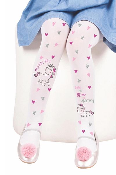 Daymod Children's Unicorn Patterned Mousse Pantyhose Çisem