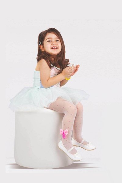 Daymod Çağla Children's Pantyhose with Bow Accessories