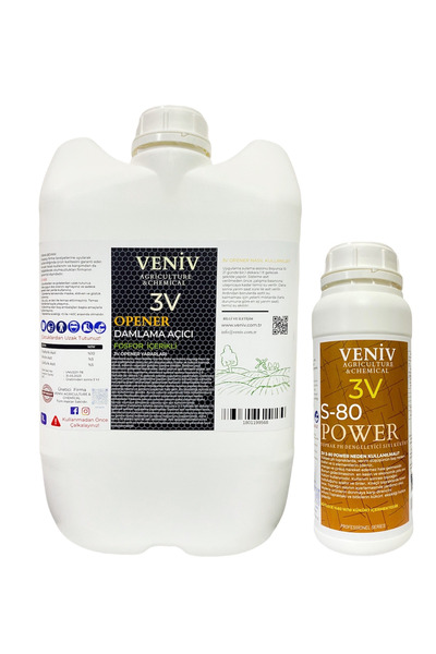VENİV AGRİCULTURE 3v Opener Damlama Açıcı 20 lt -Fosfor İçerikli + Veniv S-80...