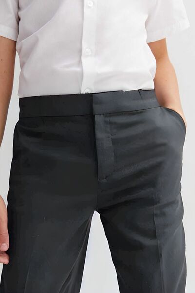 YAKAMEL Primary and Secondary School Gray Children's Trousers - Elastic Waist...