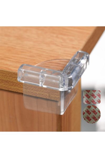 ketbox 6 Pieces of Socket Closer and 4 Pieces of Silicone Corner Protector with 3m Tape Children's Baby Safety Set