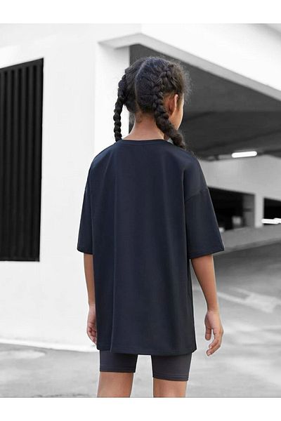 VASK Children's Oversize Unisex The End Cotton Crew Neck T-Shirt