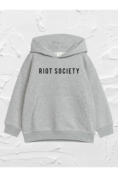 VASK - Hooded Kids Sweatshirt Riot Society Printed