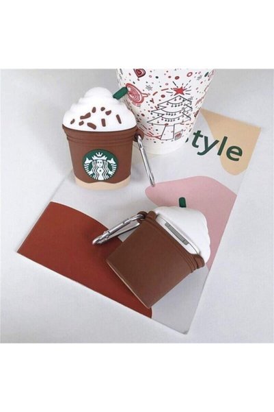 Genel Markalar 1. Ve 2. Nesil   Sevimli Starbucks Kahverengi  Kılıfı