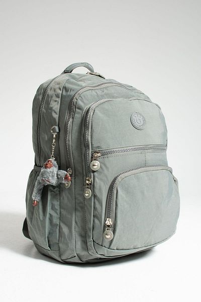DUOMİNO Σακίδιο πλάτης Grey Crinkle Water Resistant Large Size - 15,6 High School