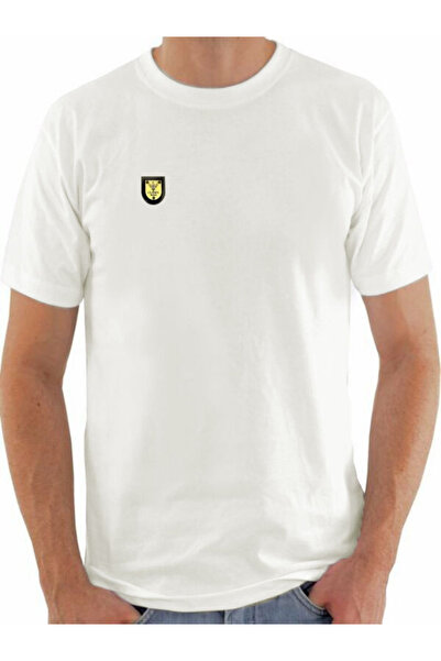 classy moda Μπλουζάκι Boyfriend Unisex εμπριμέ από βαμβακερό λευκό λαιμόκοψη