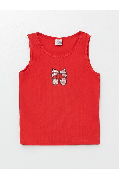 LC Waikiki LCW Girl's Crop Crew Neck Tank Top