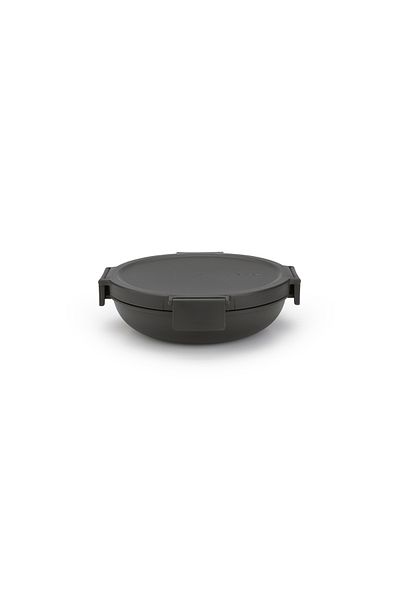 Brabantia 004-01-maKE - PLain Fabric for FooD Carrying PLate PLastic, BLack Grey, 1L