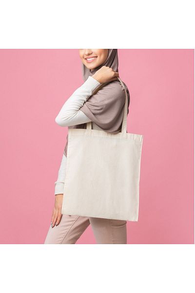 Saiza Raw Cloth Bag 100% Cotton 35x40
