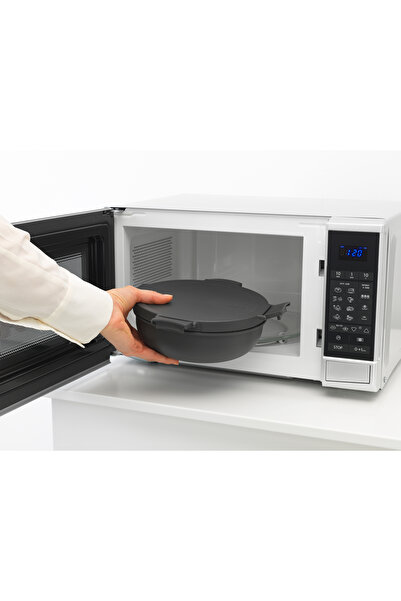 Brabantia 004-01-makE - Düşkü Gray 1.3L Food Carrying PLate with PLastic Compartment