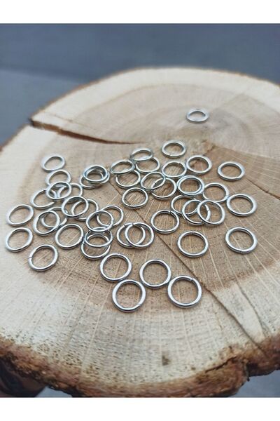 Flower 200 Adet - 8 Mm Kalın Takı Halkası, Kalın Halka, Kesik Halka, Anahtarlık Birleştirme Halkası
