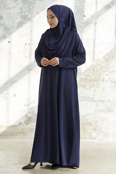 InStyle Navy Blue One Piece Prayer Dress