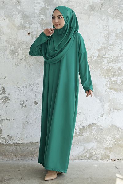 InStyle Emerald Green One Piece Prayer Dress