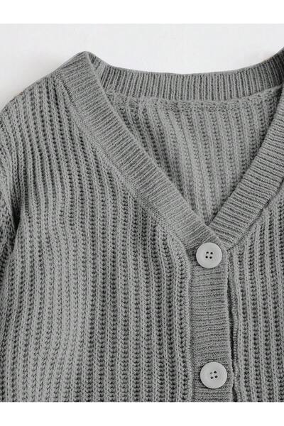 ATEMODAA Knitwear Women's Cardigan - Buttoned Design