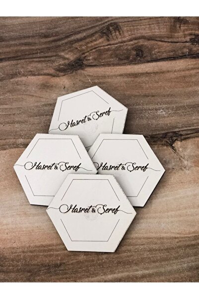 Masalsı Concept 25 Adet  Ahşap Mıknatıslı Söz Nişan Nikah Kına Düğün Hediyeli...