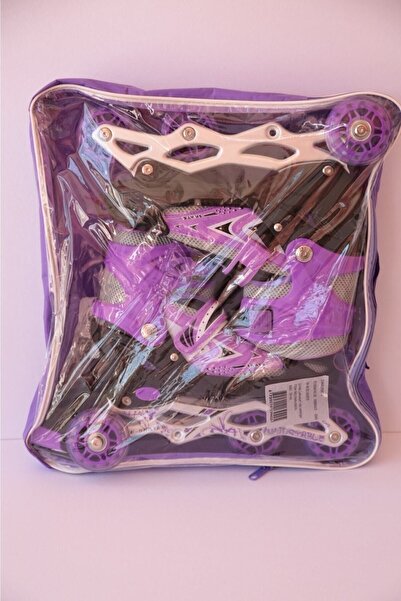 easytekno Smoke Roller Skates Adjustable 2 - 1- 1 Lighted Metal Body Exercise Skate Bag Gift Lighted Roller Skates