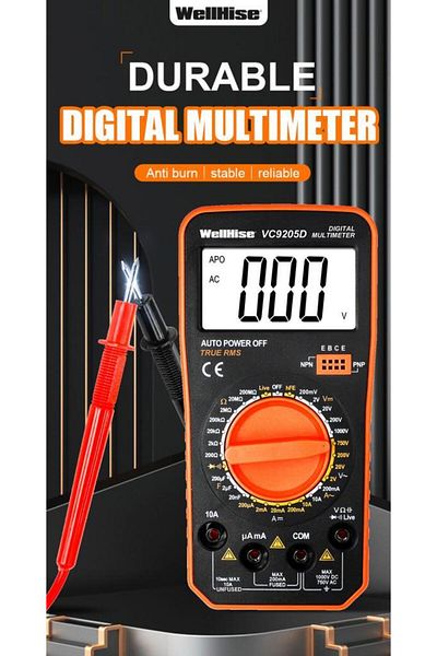 Wellhise Vc9205D Mini Measuring Instrument Multimeter Avometer