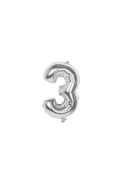 Ata Parti Dünyası 34 Inch Silver Colored 75 Cm Foil Balloon
