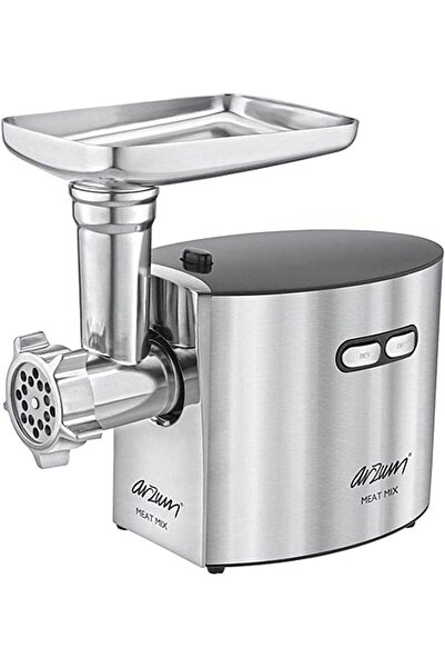 Arzum Meat Mix Meat Grinder 1500 Watts 3 Functions Stainless Steel 3 Discs Silver Color Model-AR1125