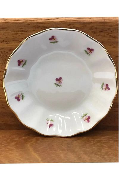 Paşabahçe 18 Piece Poppy Pink Enameled Acem Tea Cup Set