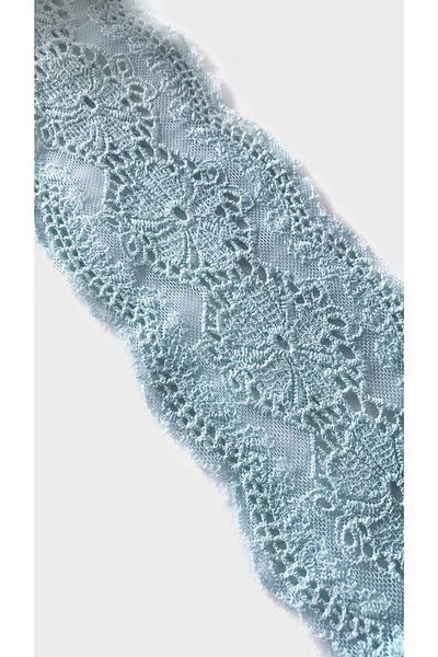 Ozpas Light Blue Cotton Lace Edge Ribbon - 8.8 Mt.