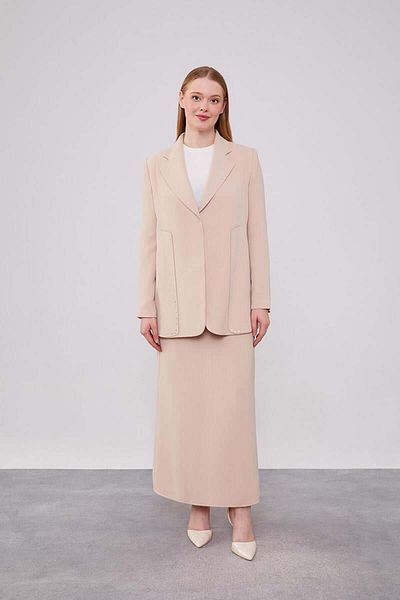 Levidor Jacket Set - Stone Detailed