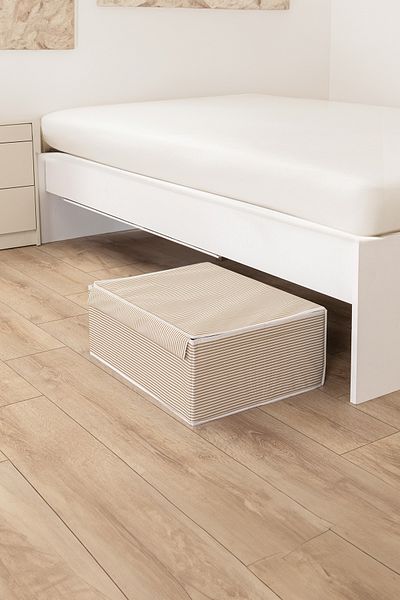 Emofom Чанта за съхранение 50x40x19 см - Сгъваема кутия, Органайзер за основа, Органайзер за дрехи за възглавници