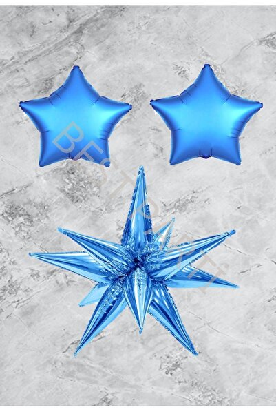 Generic Brand Blue Polar Star and Foil Balloon Set
