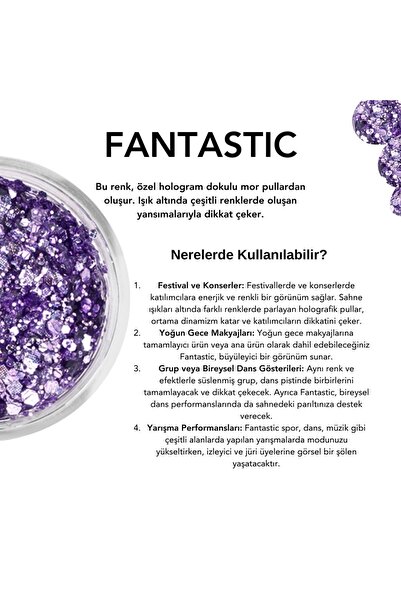 The Glitter Lab Jel Formlu Parlak Glitter - Fantastic