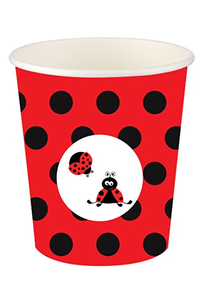 Partijet Uğur Böceği Partisi Karton Bardak 8'li