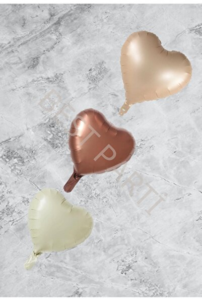 RÖNESANS PARTİ مجموعة بالونات على شكل قلب مكونة من 3 قطع